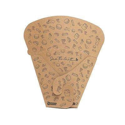 Caixa Cone Porta Crepes De Cart�o 14,5 X 19,0 X 6,5 cm Pack 50 Unidades
